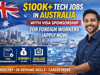 $100K+ Tech Jobs in Australia with Visa Sponsorship