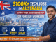 $100K+ Tech Jobs in Australia with Visa Sponsorship