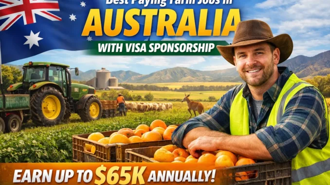 Best Paying Farm Jobs in Australia with Visa Sponsorship