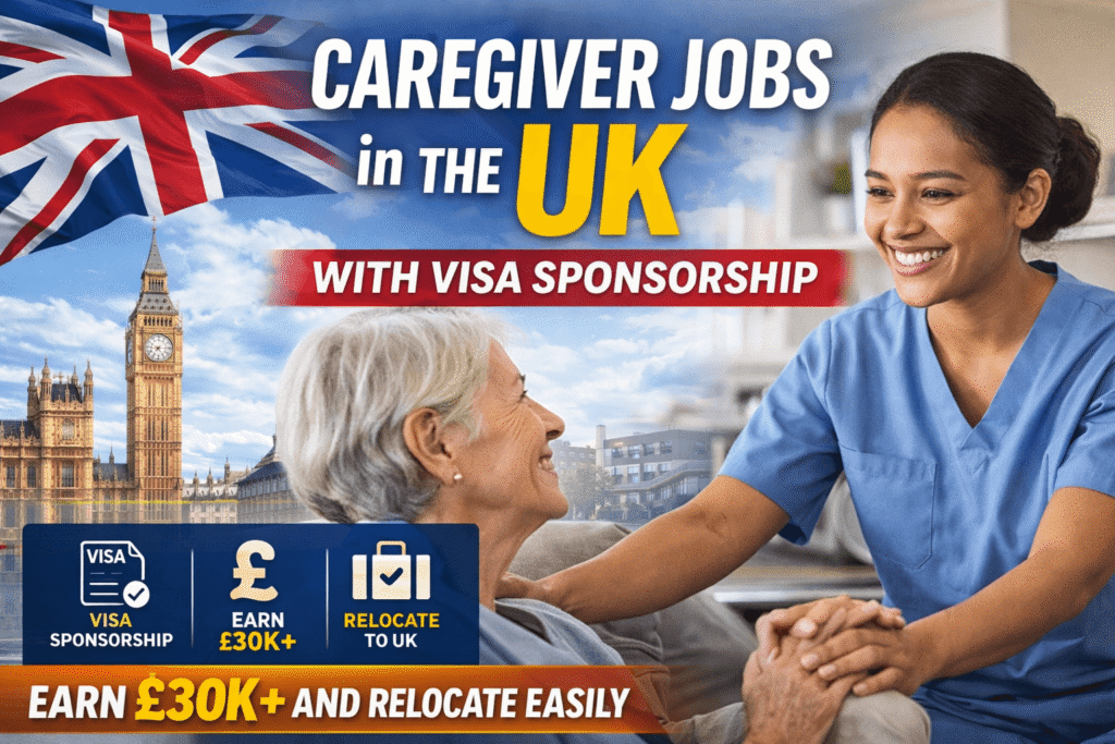 Caregiver Jobs in the UK with Visa Sponsorship