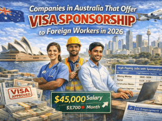 Companies in Australia that offer visa sponsorship