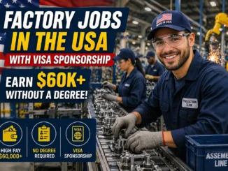 FACTORY JOBS IN THE USA WITH VISA SPONSORSHIP
