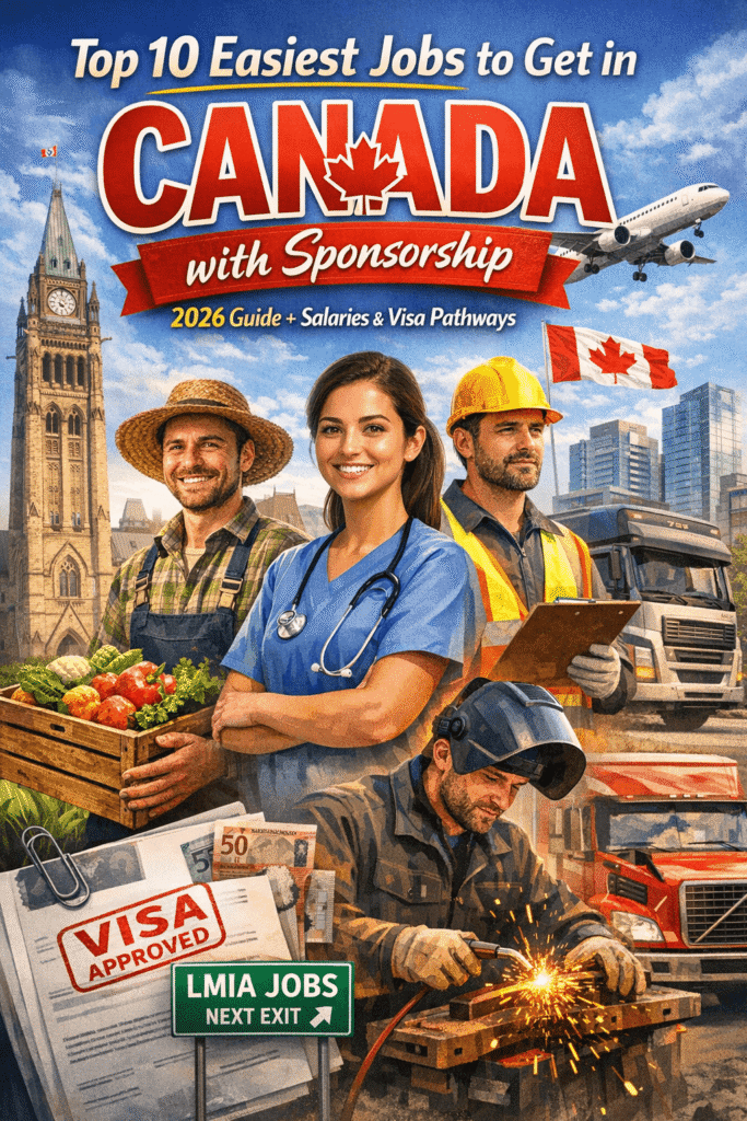 Top 10 Easiest Jobs to Get in Canada with Sponsorship