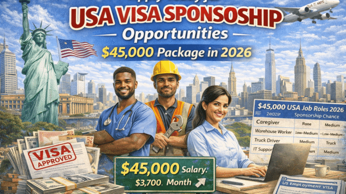 USA visa sponsorship opportunities