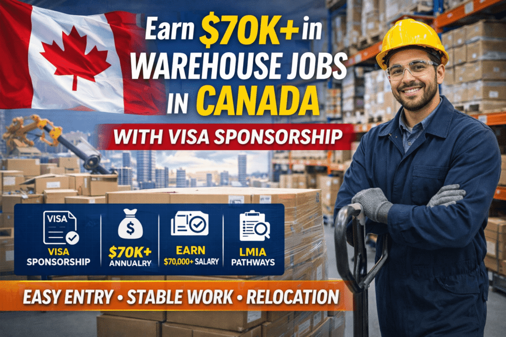 warehouse jobs in Canada with visa sponsorship