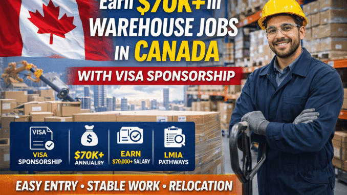 warehouse jobs in Canada with visa sponsorship