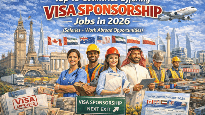 top 15 countries offering visa sponsorship jobs
