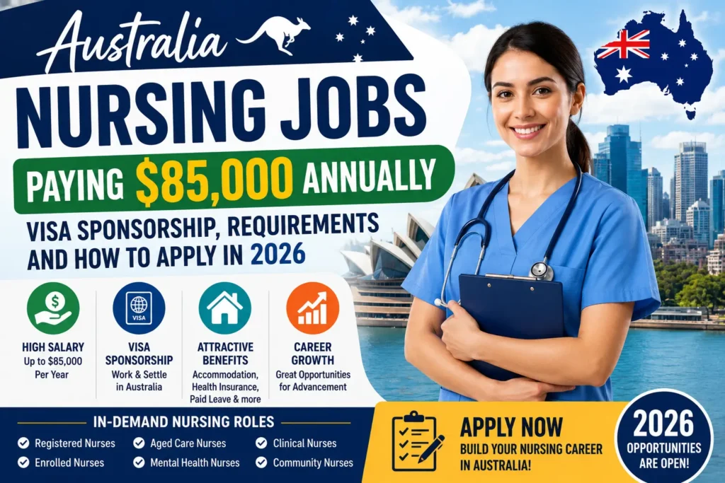 AUSTRALIAN NURSING JOBS PAYING $85000